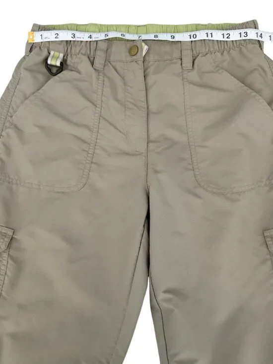 LL Bean Hiking Pants Cargo Zip Ankle Adjustable Utility Women 8P - Picture 5 of 9